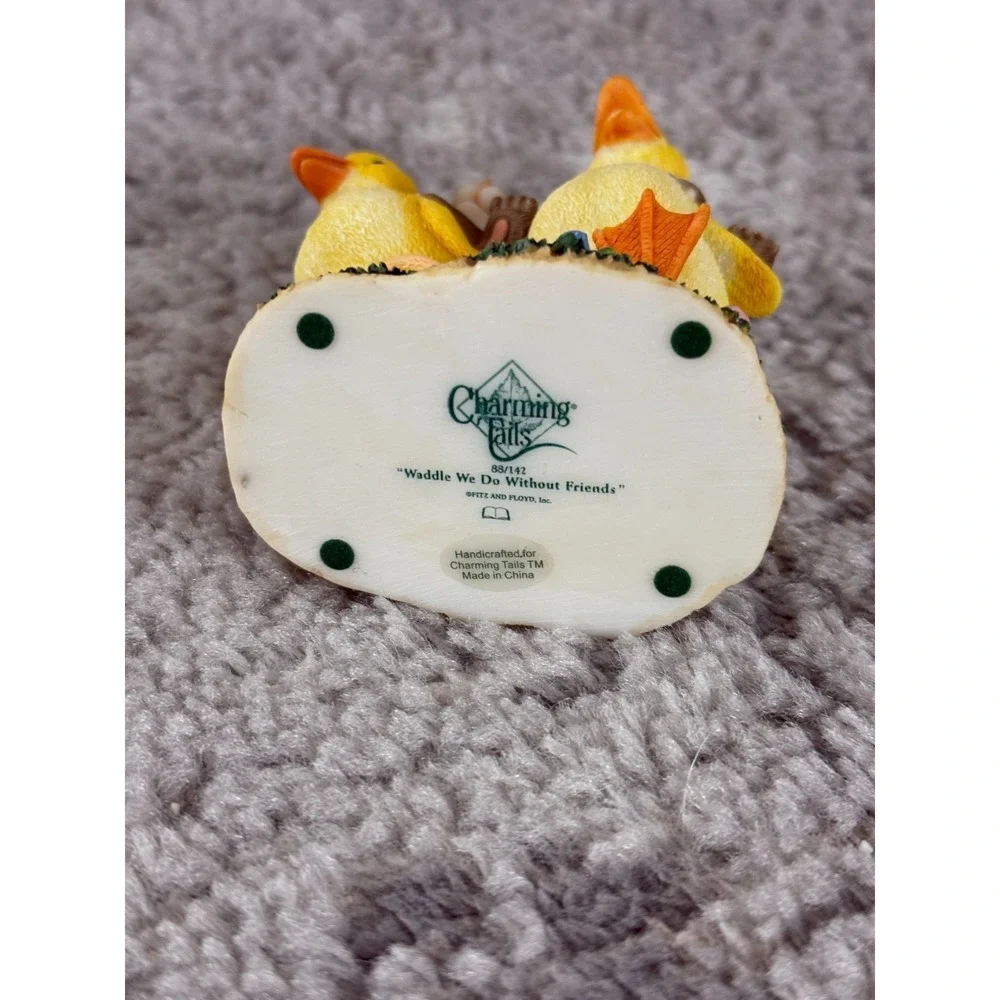 Fitz and Floyd Charming Tails Waddle We Do Without Friend Mouse Figurine